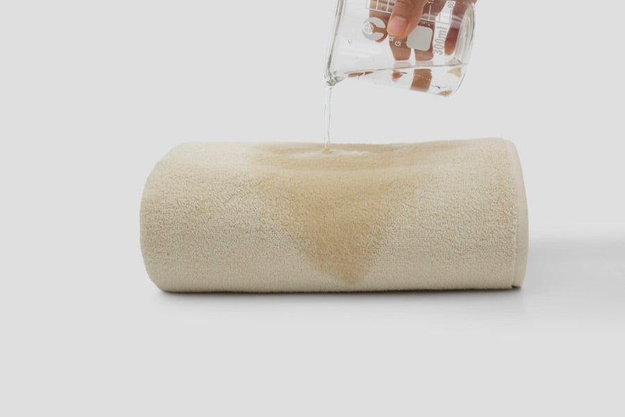 Water absorption test — Tofu cream Cascadia towel